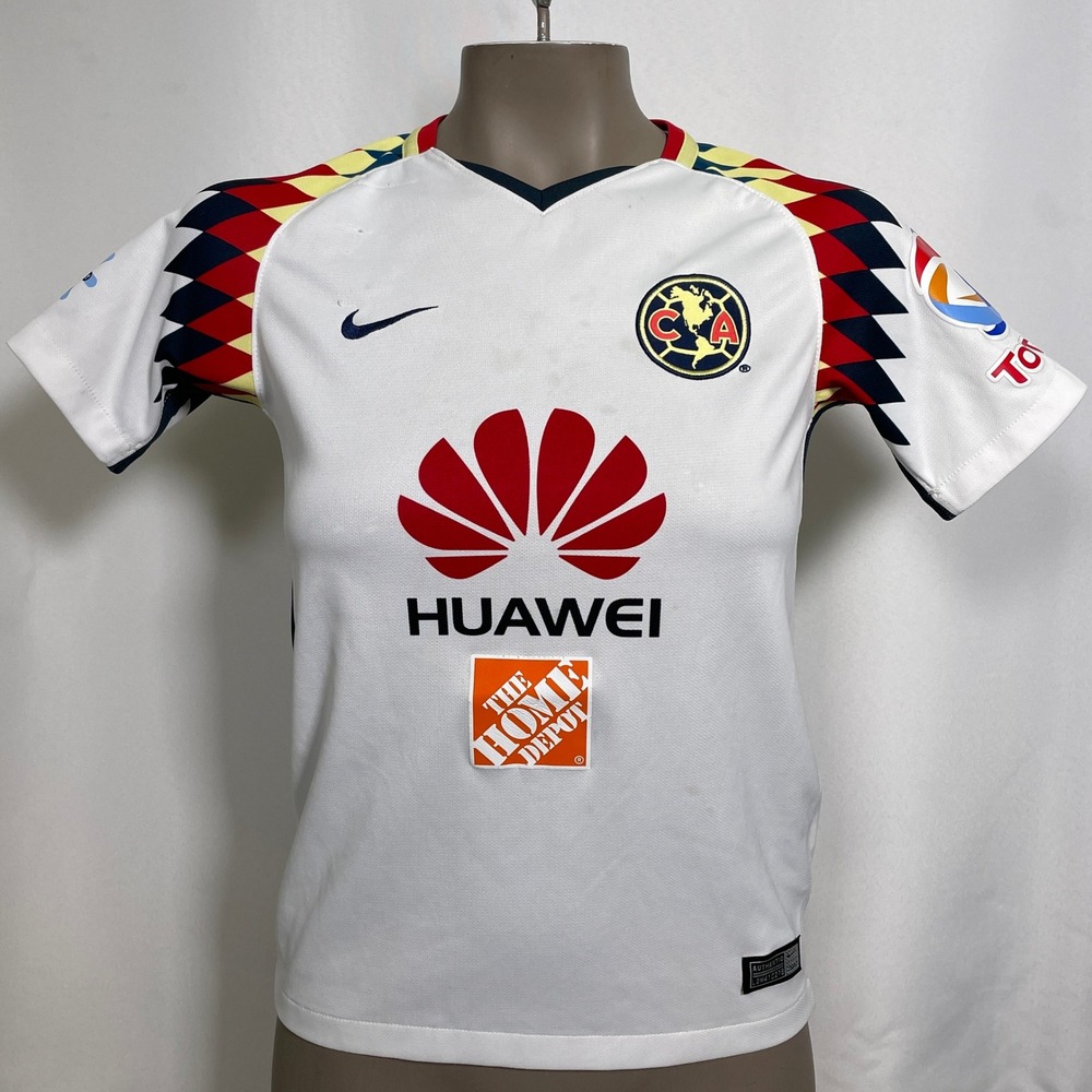 Club America 2017-18 Nike Dri-Fit White Home Soccer Jersey Women's MEDIUM